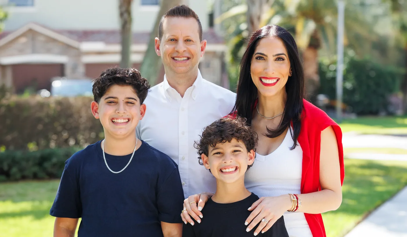 Jared Moskowitz with his family.